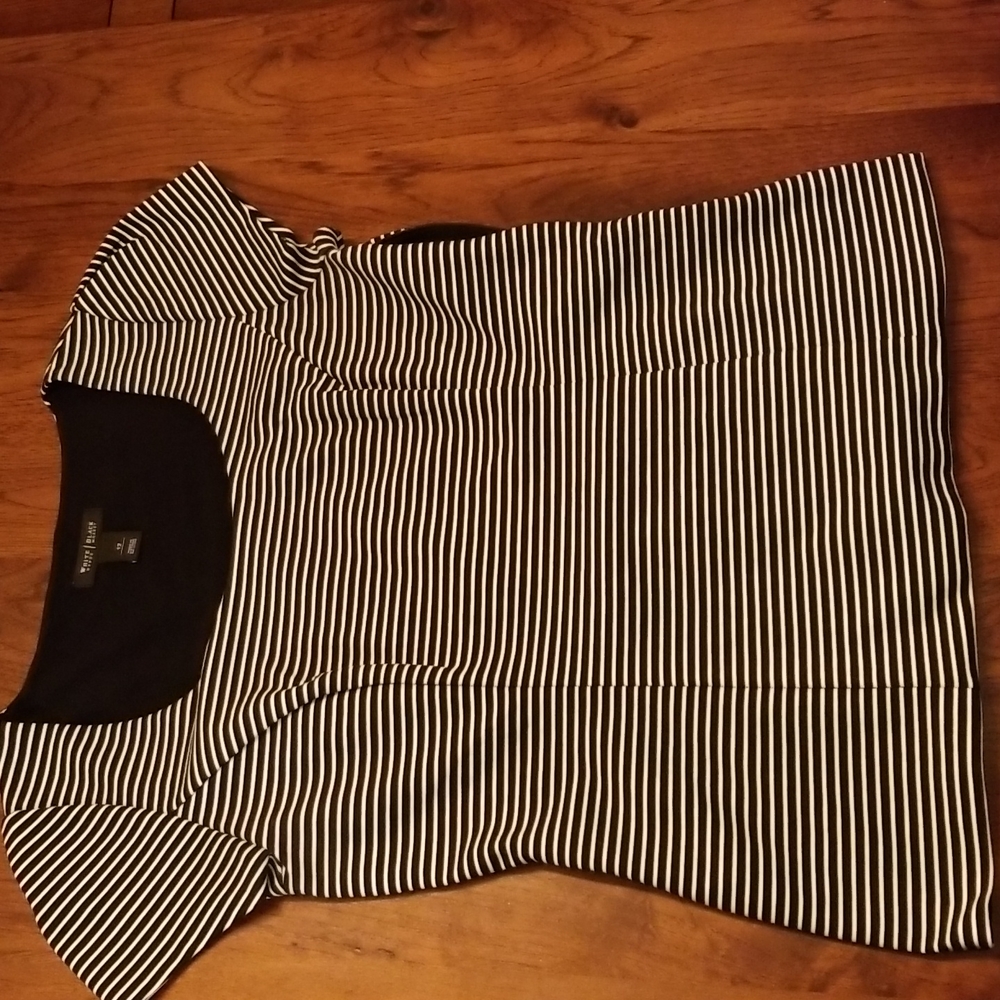 Black and White Stripped Blouse